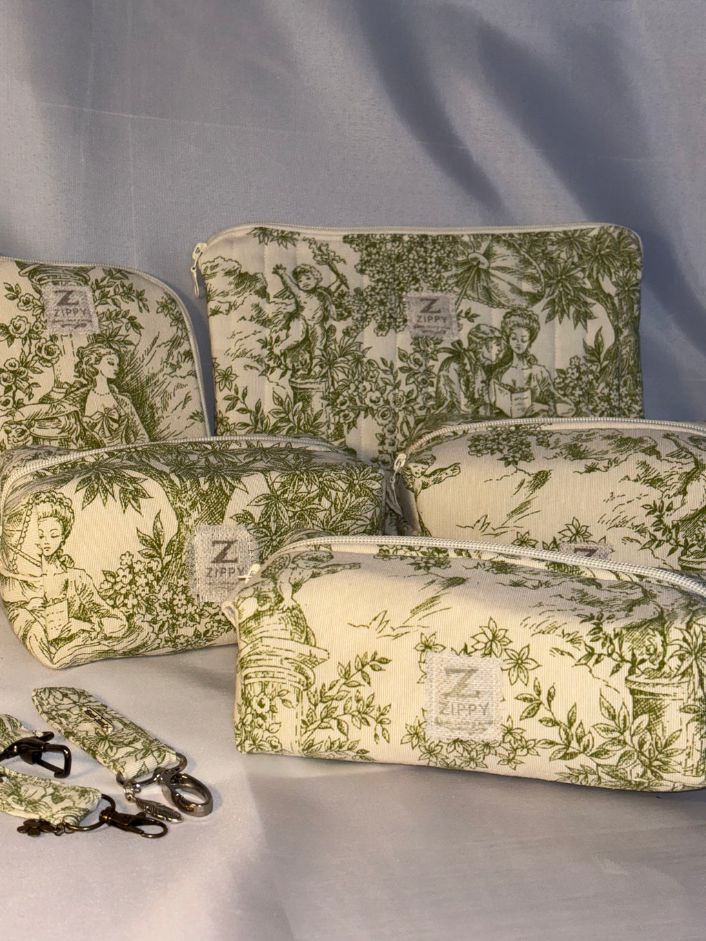 Neceser pequeño "toile de jouy"